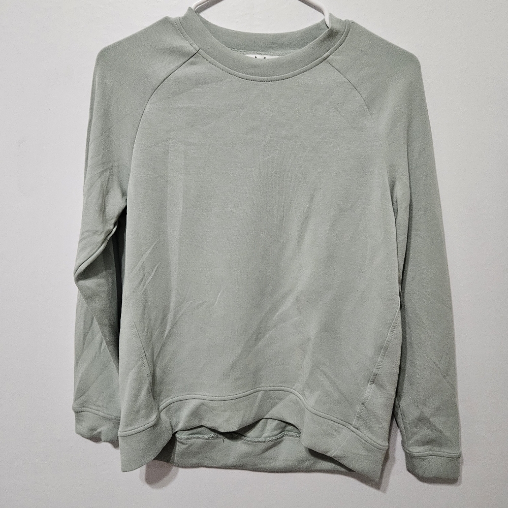 Magaschoni Sweatshirt Pullover Seafoam Green Women XS Modal Luxury Shirt B17